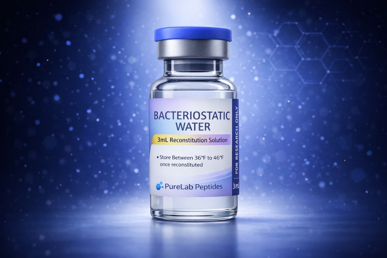 Bacteriostatic Water label