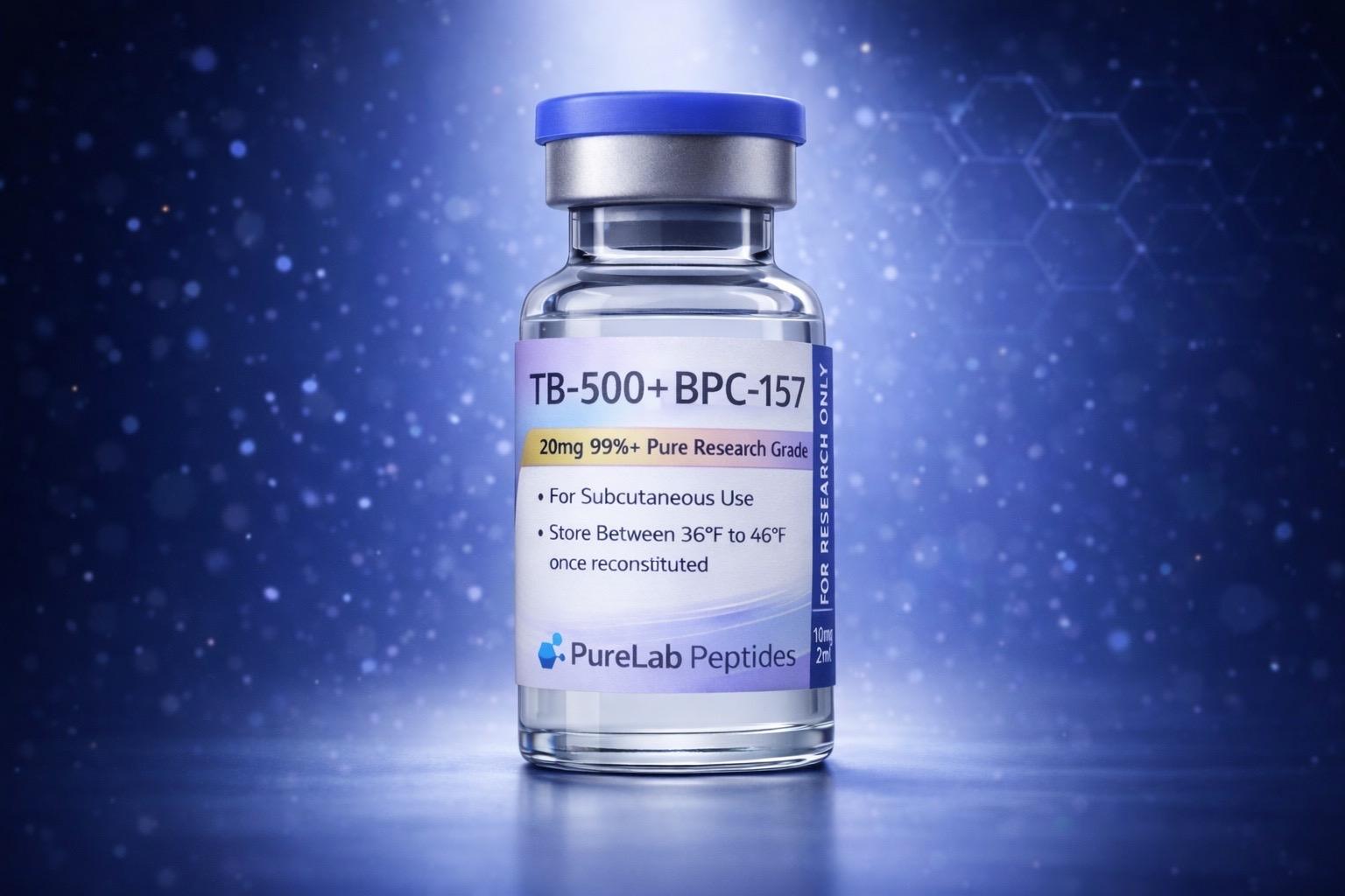 TB-500 10mg + BPC-157 10mg Blend label